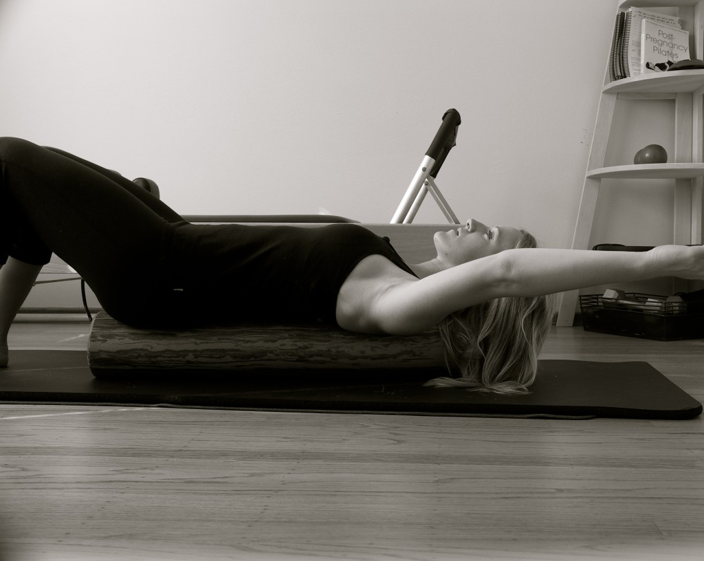 Roller Series Arm Circles on the foam roller