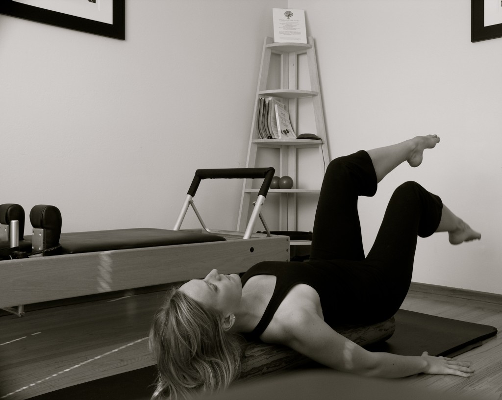 Roller series ab work on the foam roller